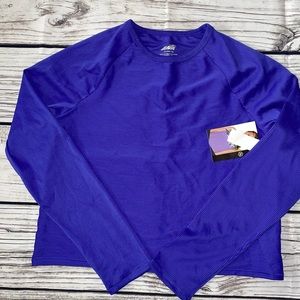 AVIA XXL (18) Girls Performance Shirt Top Black Dance Activewear